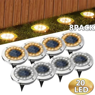 Solar Grondspots voor Verlichting van Tuinpaden en Oprit 8/20 LED