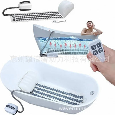 Draagbare Bubble Bath Machine – Bad Spa met Luchtpomp, Antislipmat & Afstandsbediening