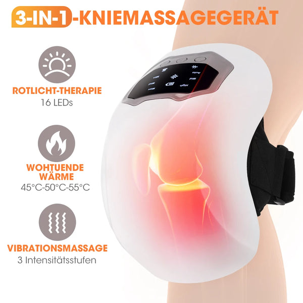 Draadloze Kniemassager met Warmte & Vibratie – Comfortabele Kniebrace