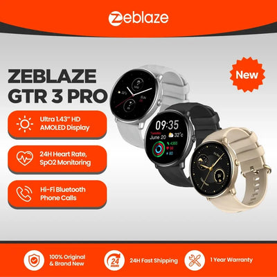 Smartwatch met AMOLED Scherm en Bellen – Zeblaze GTR 3 Pro