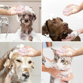Zachte Honden Shampoo Borstel met Afneembare Kop