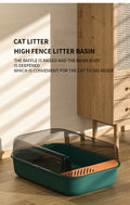 Ruime Gesloten Kattenbak met Privacy Ontwerp
