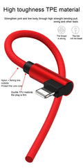 Snelladende 90° USB Kabel voor iPhone en iPad