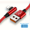 Snelladende 90° USB Kabel voor iPhone en iPad