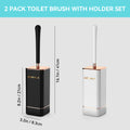 1pc Toilet Brush And Holder, Elegant Toilet Bowl Brush Set With Ergonomic Long Handle, Modern Bathroom Decor Cleaning Accessories, Durable, Deep Cleaning