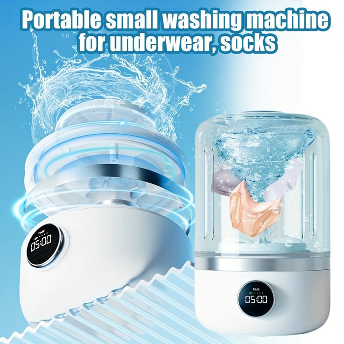 Draagbare Mini Wasmachine – Compacte USB Wasmachine voor Ondergoed & Reizen
