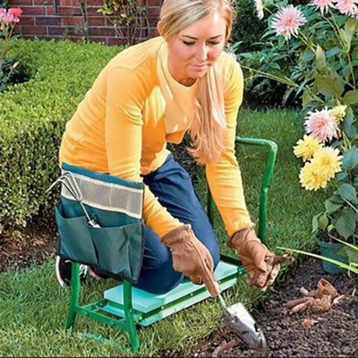 Opvouwbare Tuinknieler En Tuinstoel Met EVA Kussen Tegen Kniepijn