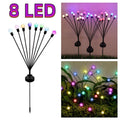 Solar Firefly Garden Lights Waterproof Swaying Decor for Dark Pathways