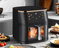 Olievrije Airfryer 9L met Kijkvenster en 6 Programma’s