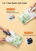 Mini Zakjes Sealer 2-in-1 – Oplaadbare Heat Sealer met Snijfunctie