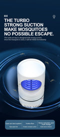 USB Muggenlamp met Zuigkracht – LED Mosquito Killer met UV Licht