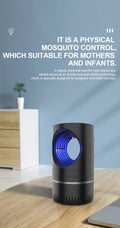 USB Muggenlamp met Zuigkracht – LED Mosquito Killer met UV Licht
