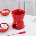 Chocolade Fondue Set 300ml – Smeltpot met Vorkjes voor Delen & Dessert