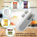 Mini Zakjes Sealer 2-in-1 – Oplaadbare Heat Sealer met Snijfunctie