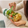 Salad Pod Mason Jar – Lekvrije Saladebeker met Dressing Compartiment
