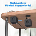 Cube Stekkerdoos 4000W met USB-C Fast Charging, Magnetische Basis & Overspanningsbeveiliging