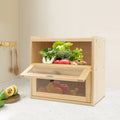 Houten Brooddoos met Dubbele Verdieping