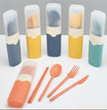 Herbruikbare Bestekset met Chopsticks – Travel Set met Doos voor Onderweg