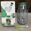 Salad Pod Mason Jar – Lekvrije Saladebeker met Dressing Compartiment
