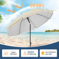 WOLTU Strandparasol – UV-Beschermende & Waterdichte Parasol (In Hoogte Verstelbaar)