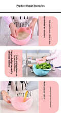 Multifunctionele Afgiemand met Handvat – Rijst-, Fruit- en Keuken Zeef