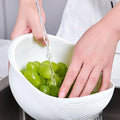 Multifunctionele Afgiemand met Handvat – Rijst-, Fruit- en Keuken Zeef