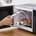 Magnetron Spatscherm met Handvat Voorkom Voedselspatten Transparant Oven Deksel