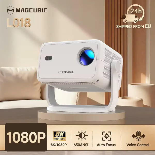 Magcubic Smart Projector 360° – Native 1080P Beamer voor WK, Films & Gaming