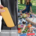 Herbruikbare Bestekset met Opbergdoos – Eco Travel Set Lepel, Vork & Mes