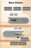 Mini Zakjes Sealer 2-in-1 – Oplaadbare Heat Sealer met Snijfunctie