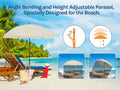 WOLTU Strandparasol – UV-Beschermende & Waterdichte Parasol (In Hoogte Verstelbaar)