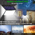 Solar LED Buitenlamp met Bewegingssensor – Waterdicht