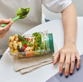 Salad Pod Mason Jar – Lekvrije Saladebeker met Dressing Compartiment