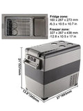 VEVOR Draagbare Compressor Koelkast, Houd Eten Vers Tijdens Reizen 15L-55L