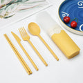 Herbruikbare Bestekset met Chopsticks – Travel Set met Doos voor Onderweg