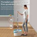 360° Draaibare Platte Mop met Automatische Uitwringing