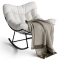Outdoor Papasan Schommelstoel, Weerbestendige Loungezit voor Balkon en Tuin