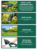 Accu Heggenschaar en Grasschaar 2-in-1 Compatibel met Makita 18V