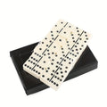 Dubbel Zes Domino Spelset Voorkomt Verveling voor Reis en Familie