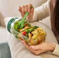 Salad Pod Mason Jar – Lekvrije Saladebeker met Dressing Compartiment