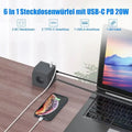 Cube Stekkerdoos 4000W met USB-C Fast Charging, Magnetische Basis & Overspanningsbeveiliging