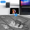 Cube Stekkerdoos 4000W met USB-C Fast Charging, Magnetische Basis & Overspanningsbeveiliging