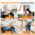 Verwarmde Knie Massageband voor Gewrichtspijn en Spierherstel - Draadloos, Zwart