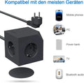 Cube Stekkerdoos 4000W met USB-C Fast Charging, Magnetische Basis & Overspanningsbeveiliging
