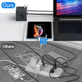 Cube Stekkerdoos 4000W met USB-C Fast Charging, Magnetische Basis & Overspanningsbeveiliging
