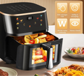 Olievrije Airfryer 9L met Kijkvenster en 6 Programma’s