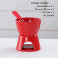 Chocolade Fondue Set 300ml – Smeltpot met Vorkjes voor Delen & Dessert