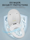 Smart Toiletbril met Bidet &amp; Verwarming – Automatische Deksel, Warm Water en Droogfunctie