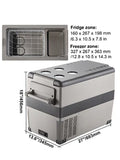 VEVOR Draagbare Compressor Koelkast, Houd Eten Vers Tijdens Reizen 15L-55L