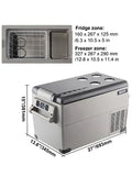 VEVOR Draagbare Compressor Koelkast, Houd Eten Vers Tijdens Reizen 15L-55L
